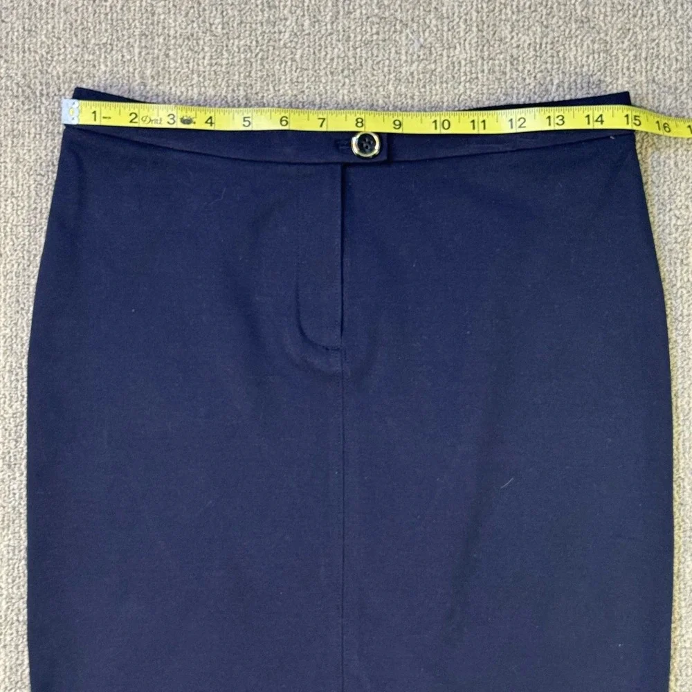 Tory Burch Navy Pencil Skirt Women's Size S 22
